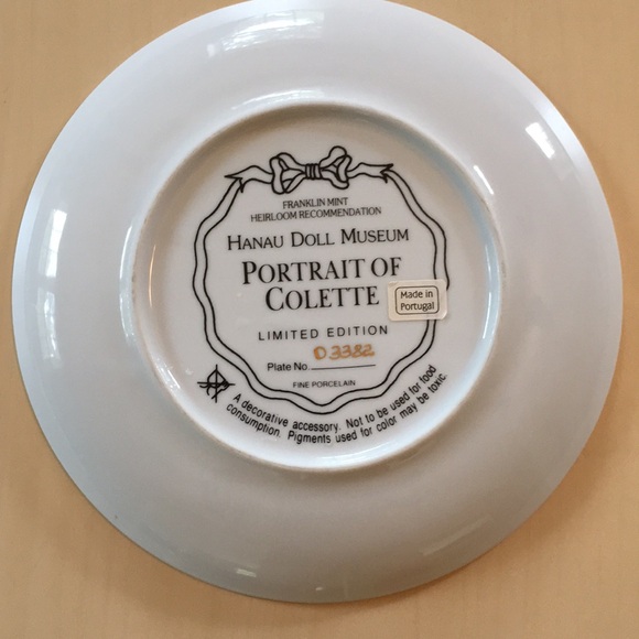 Franklin Mint Hanau Doll Museum Plates (Lot of 5) Cute yet Creepy Dolls Vintage - Picture 12 of 12